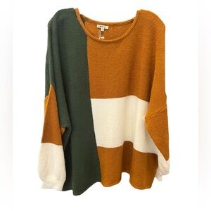 NWT Jodifl Oversized Colorblock Sweater Size M